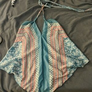 Boho Handkerchief halter top!